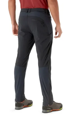 Rab Torque Mountain Softshell Pants kiipeilyhousut, tummanharmaa/musta