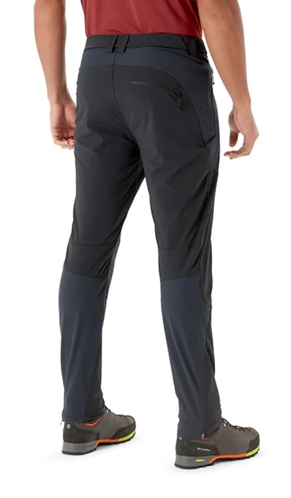Rab Torque Mountain Softshell Pants kiipeilyhousut, tummanharmaa/musta