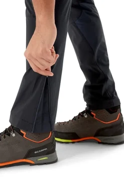 Rab Torque Mountain Softshell Pants kiipeilyhousut, tummanharmaa/musta