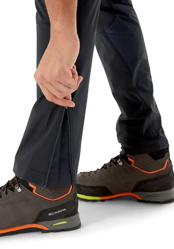 Rab Torque Mountain Softshell Pants kiipeilyhousut, tummanharmaa/musta