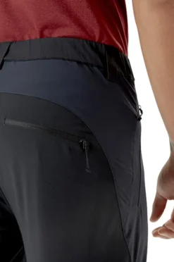 Rab Torque Mountain Softshell Pants kiipeilyhousut, tummanharmaa/musta