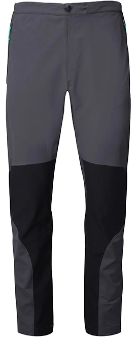 Rab Torque Softshell naisten kiipeily/vaellushousut, tummanharmaa/musta