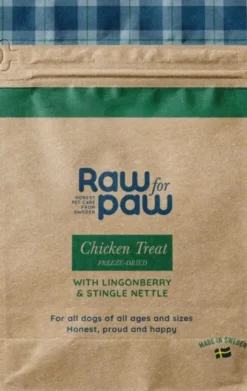 Raw for Paw Chicken Treats pakastekuivattu makupala, kananliha, 50 g