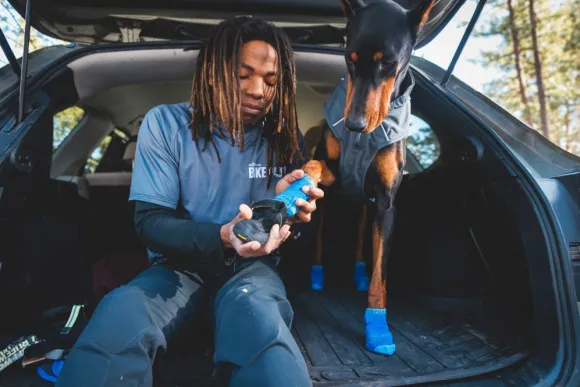 RuffWear Bark'n Boot Socks koiran tossut, Blue Pool