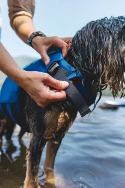 RuffWear Float Coat Life Jacket Deep Blue