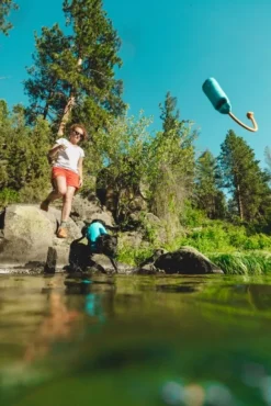 RuffWear Lunker Toy Biolumin Blue