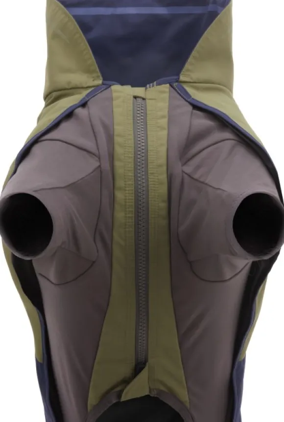 RuffWear Sun Shower Coverall koiran sadehaalari, XXS-S, Midnight Blue