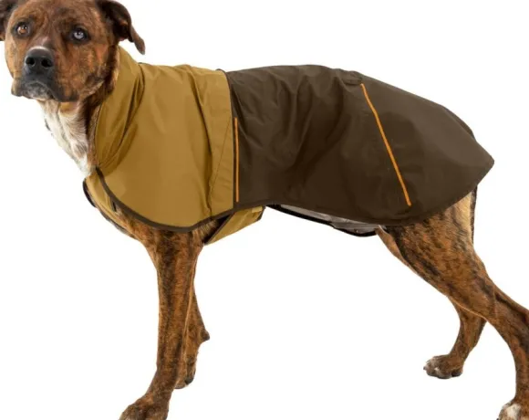 RuffWear Sun Shower Jacket koiran sadetakki, XXS-S, Earth Brown