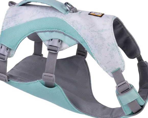 RuffWear Swamp Cooler Harness viilentävät valjaat, pastellinvihreä
