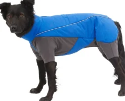RuffWear Vert Coverall koiran talvihaalari, M-XL, Blue Pool