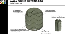 Rukka Away Round Sleep Bag Olive L