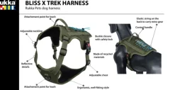 Rukka Bliss X Trek Harness Army Green L