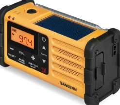 Sangean MMR88 hätäradio kammella, keltainen