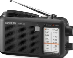 Sangean MMR77 hätäradio kammella, musta