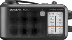 Sangean MMR77 hätäradio kammella, musta