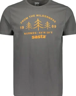 Sasta Wilderness T-shirt t-paita, tummanharmaa