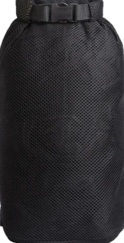 Savotta Rolltop Stuffsack Mesh pakkauspussi, 10L, musta