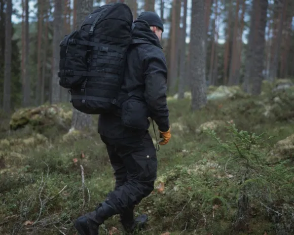 Savotta Zipped GP pouch 3x3 säilytyspussi, Black