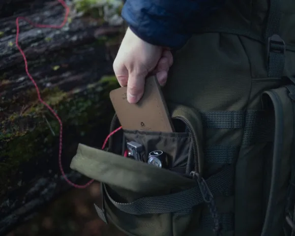 Savotta Zipped GP pouch 3x3 säilytyspussi, Black