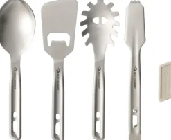 Sea To Summit Detour Stainless Steel Utensil Set keittiövälinesetti, neliosainen
