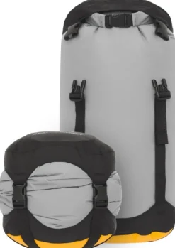 Sea To Summit Eco Evac Compression Drybag pakkauspussi, 8L, harmaa