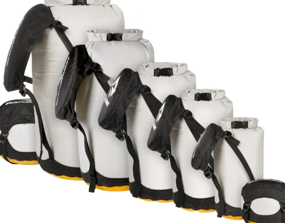 Sea To Summit Eco Evac Compression Drybag pakkauspussi, 8L, harmaa