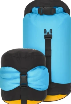 Sea to Summit Eco Evac Compression Drybag UL 5l pakkauspussi, Blue