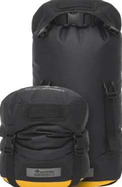 Sea To Summit Eco Evac Compression Drybag Hd kuivapussi, 8L, musta