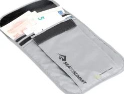 Sea To Summit Eco Travellight Neck Wallet RFID kaulapussi, harmaa