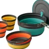Sea To Summit Frontier UL Collapsible One Pot Cook Set with 2.2 L Pot 2 person 5-piece