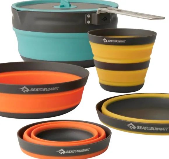 Sea To Summit Frontier UL Collapsible One Pot Cook Set with 2.2 L Pot 2 person 5-piece