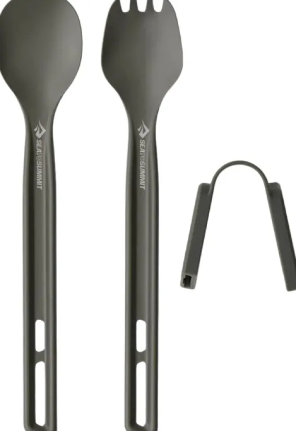 Sea To Summit Frontier UL Cutlery Set Long Handle Spoon And Spork aterinsetti, kaksiosainen