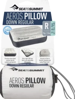 Sea To Summit Pillow Aeros Down täytettävä untuvatyyny, Regular, harmaa