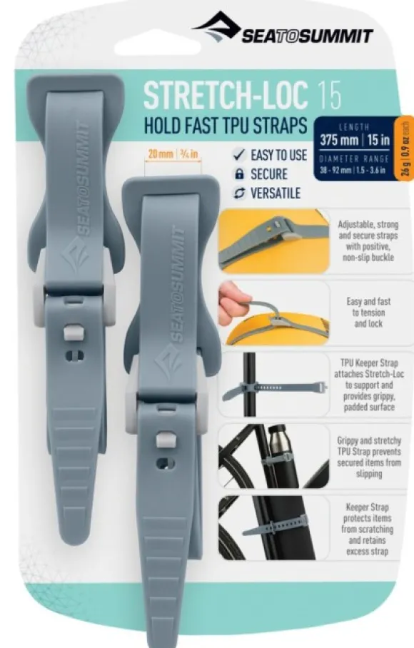 Sea To Summit Strap Stretch-Loc TPU 20x375 mm 2-pack Dusk