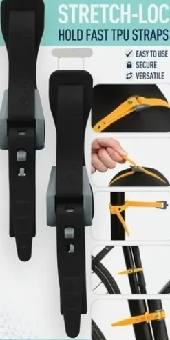 Sea To Summit Strap Stretchloc hihna 20-20 x 500 mm, 2 kpl, musta