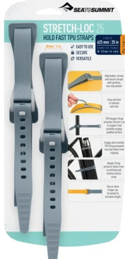Sea To Summit Strap Stretch-Loc TPU 20x625 mm 2-pack Dusk