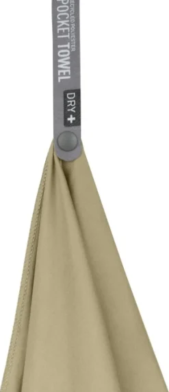 Sea To Summit Towel Pocket taskupyyhe, 80 x 40 cm, hiekanruskea