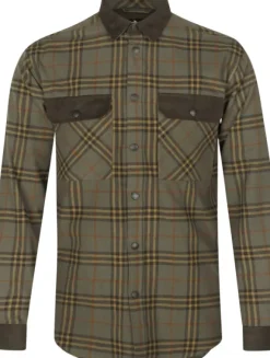 Seeland Banff Shirt paita, Grape Leaf/Terracotta Check