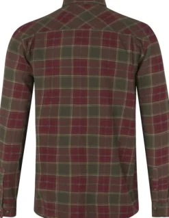 Seeland Glen Flannel Shirt paita, Red Forest Check