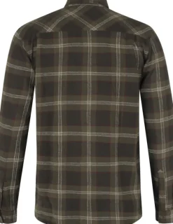 Seeland Glen Flannel Shirt paita, Pine Green Check