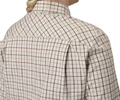 Seeland Kerry Shooting Shirt paita, Cabernet/Blue Check