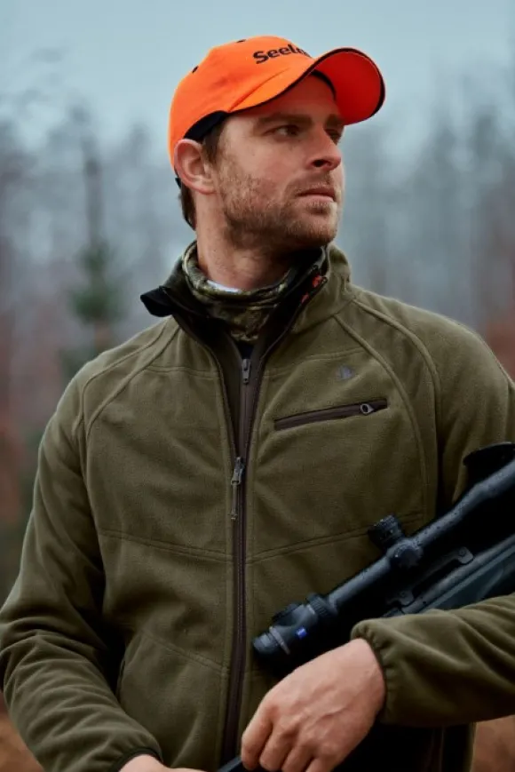 Seeland M's Vantage Reversible Fleece Pine Green/InVis Orange Blaze