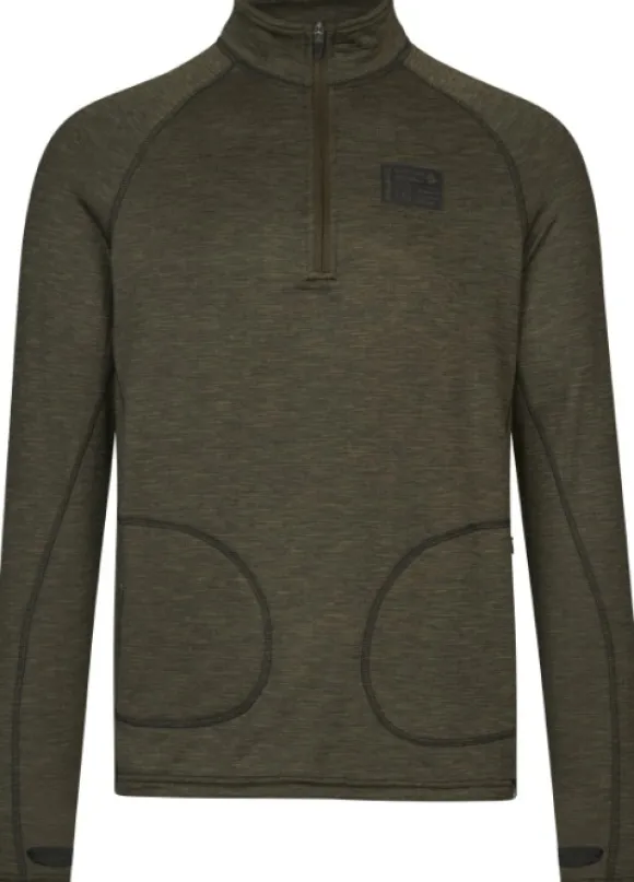 Seeland Peak Half-Zip Pine Green Melange