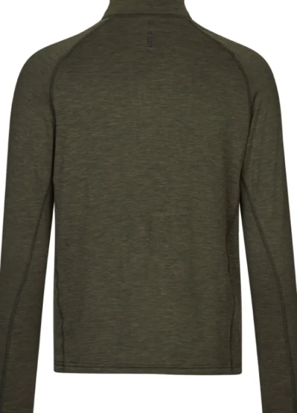 Seeland Peak Half-Zip Pine Green Melange