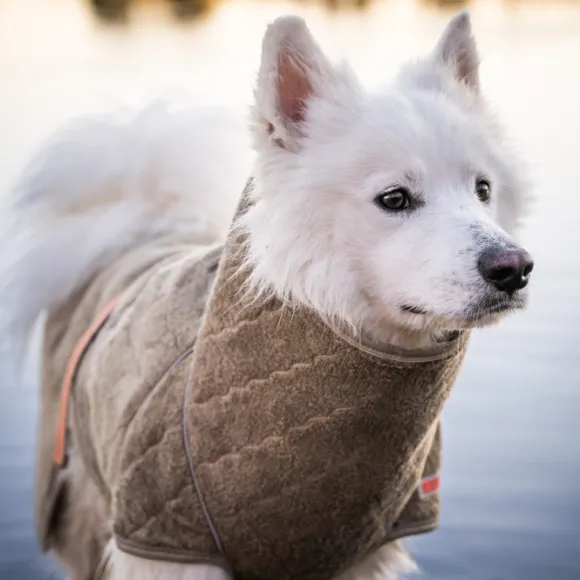 Siccaro SupremePro 2.0 koiran kuivausloimi, 60 cm, vaaleanruskea