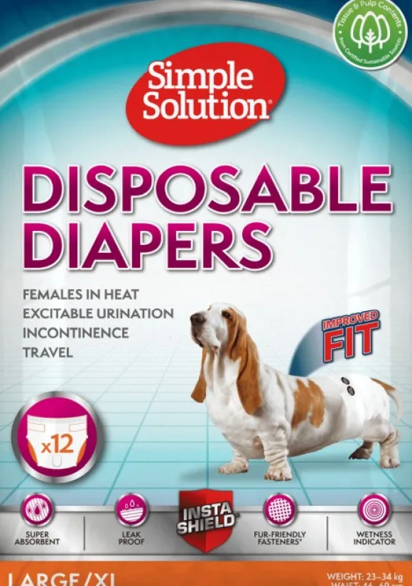 Simple Solution Disposable Diapers nartun suojat, L-XL, 12kpl