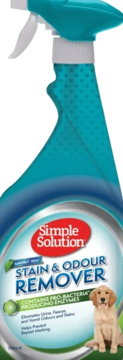 Simple Solution Stain & Odour Remover Rain Forest hajun- ja tahranpoistoaine, 750 ml