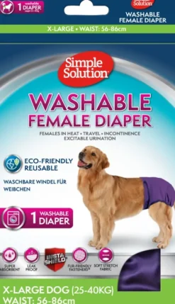 Simple Solution Washable Female Diaper nartun suoja, Extra Large