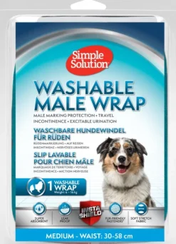 Simple Solution Washable Male Wrap suoja uroskoirille, Medium