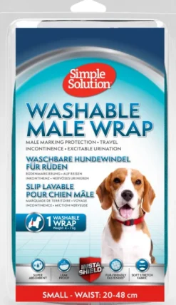 Simple Solution Washable Male Wrap suoja uroskoirille, Small
